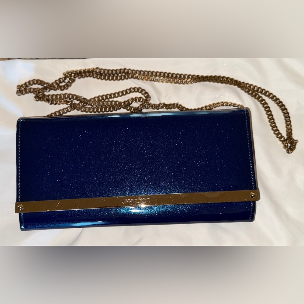 Jimmy Choo Blue Clutch Bag